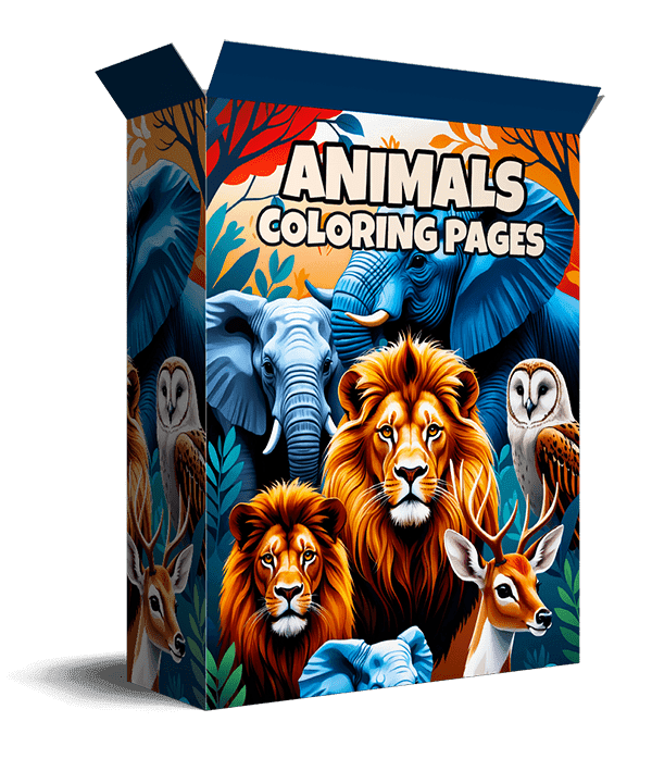 Oltre 200 pagine da colorare con animali per bambini