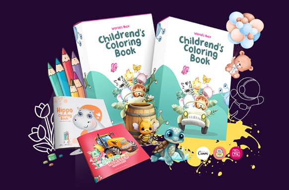 42 bambini da colorare libro Bundle