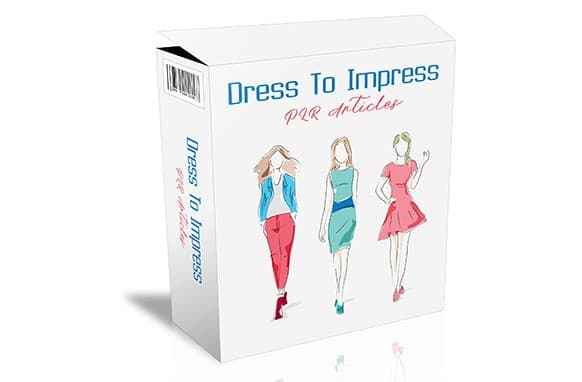 Abito per impressionare PLR articoli