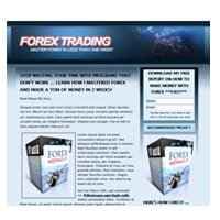 Modello di pagina di destinazione Forex
