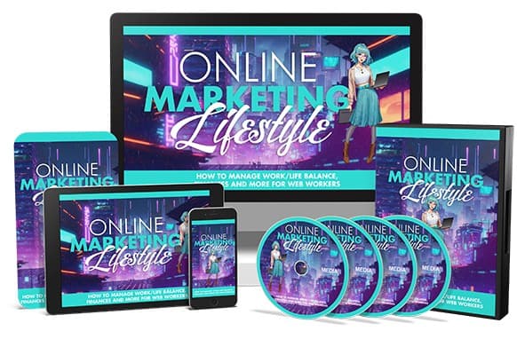 Pacchetto di aggiornamento di stile di vita di marketing online