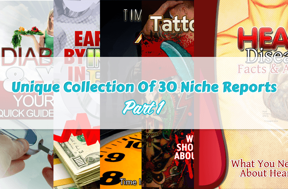 Raccolta unica di 30 rapporti di nicchia Parte 1