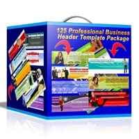125 Professional Business Header modello di pacchetto