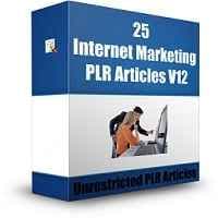 25 Articoli di Internet Marketing PLR V12