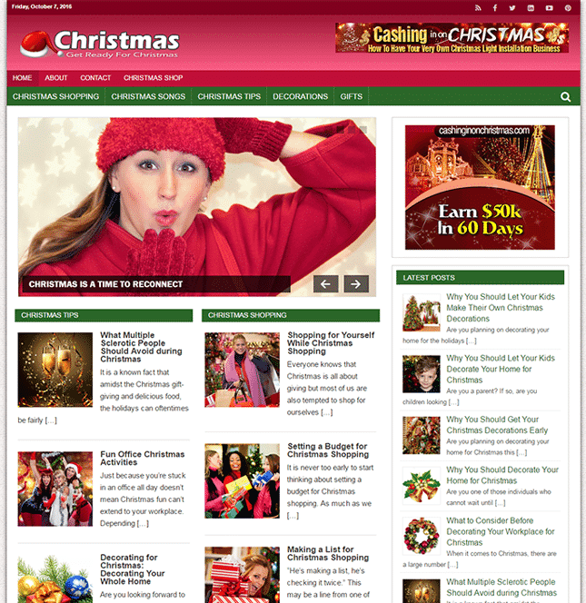 Blog PLR con Consigli di Natale