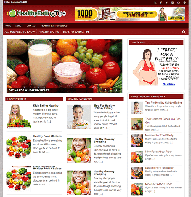 Mangiare sano PLR Blog