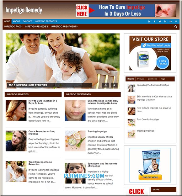 Blog WordPress Rimedi per l'Impetigine