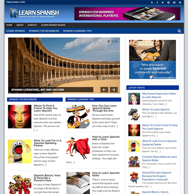 Blog PLR per Imparare lo Spagnolo