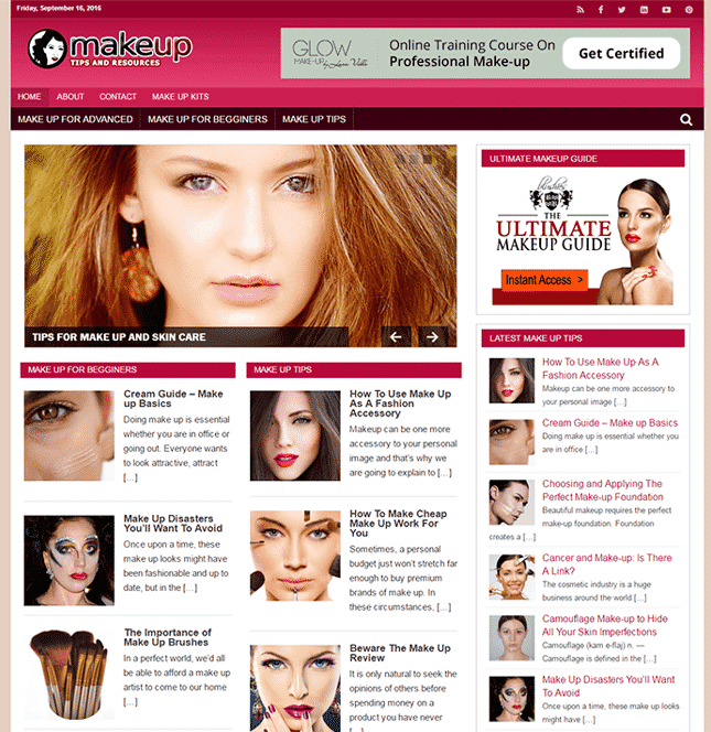 Blog PLR con Consigli di Trucco