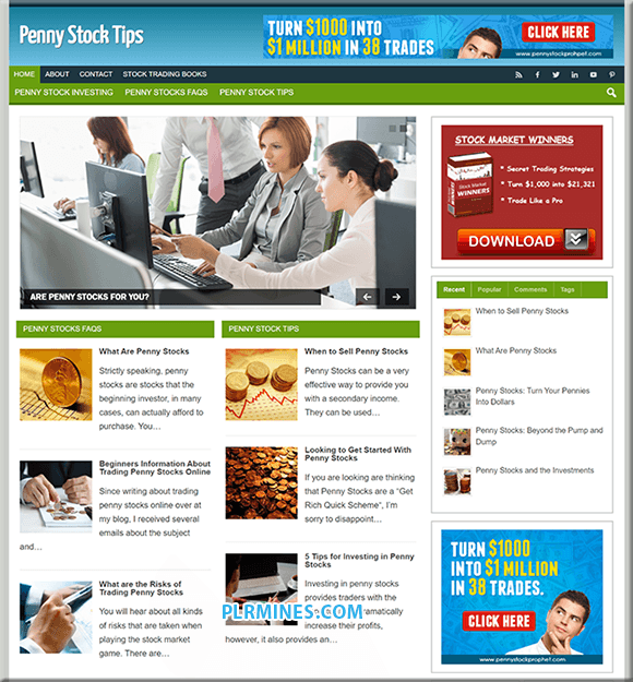 Blog PLR su Penny Stocks