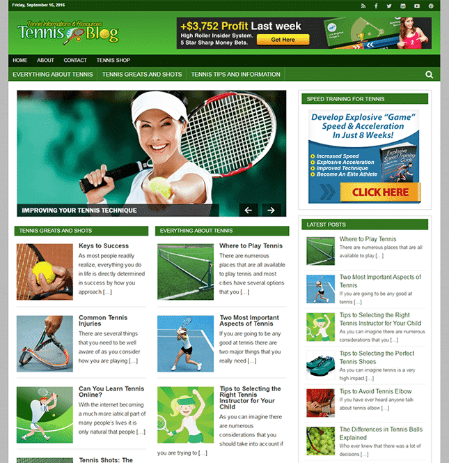 Blog PLR Tennis da Giocare