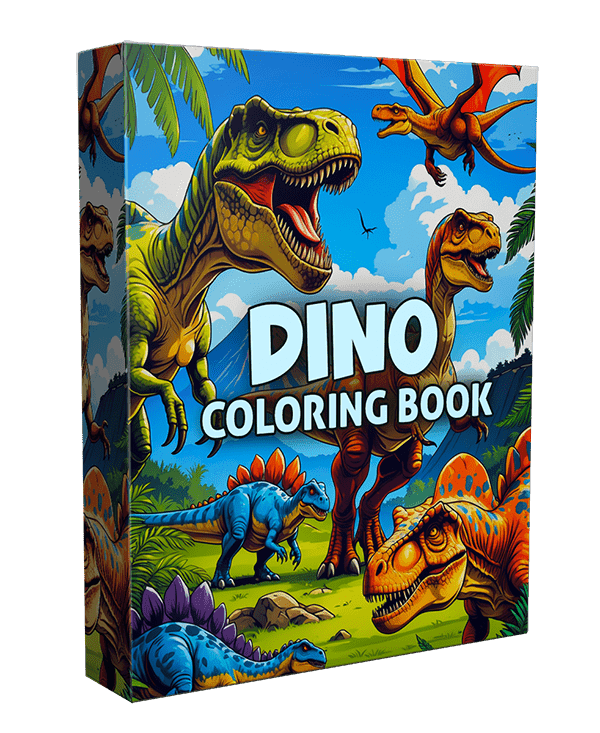 Libro da colorare di dinosauro stampabile