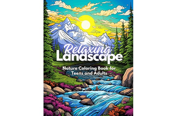 Rilassante Lanscape – Natura da colorare libro