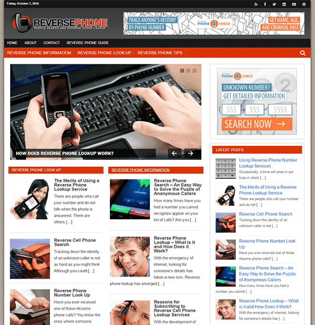 Blog PLR Reverse Phone