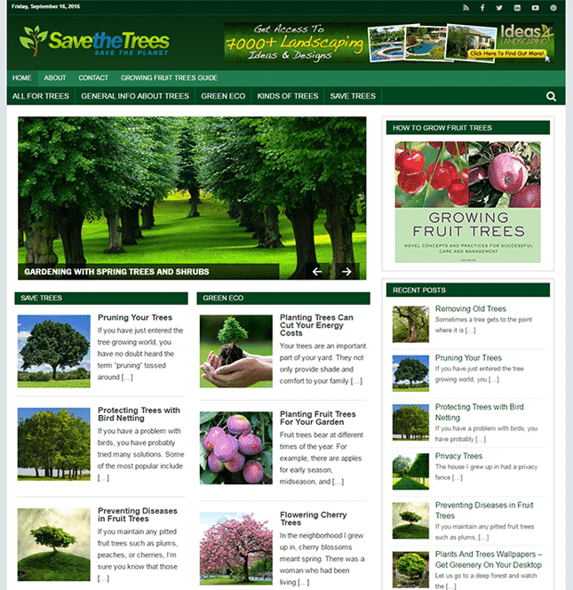 Blog PLR Salva gli Alberi
