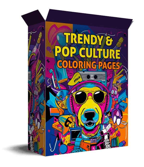 Pagine da colorare di cultura popolare e di tendenza