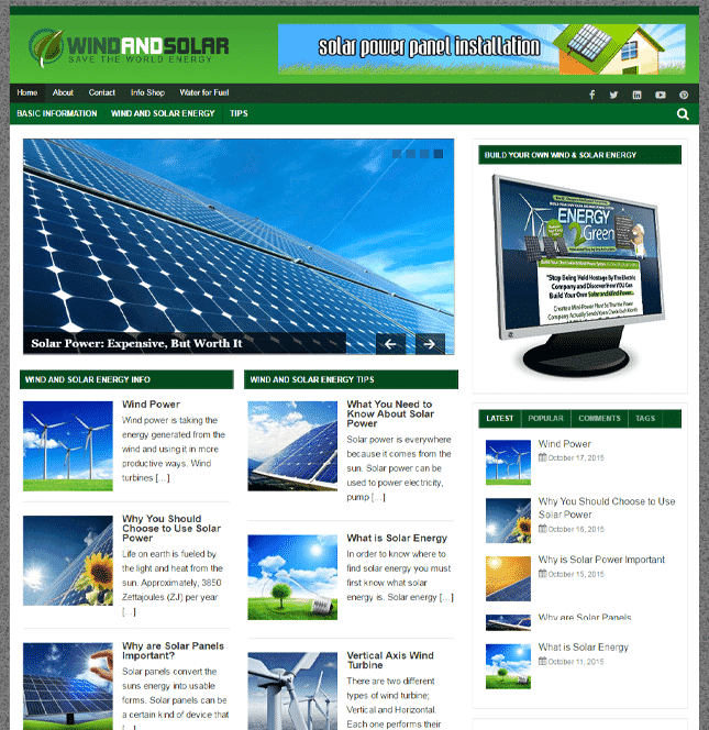 Blog PLR su Energia Eolica e Solare