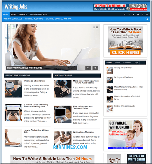 Sito WP Nicchia Lavori di Scrittura