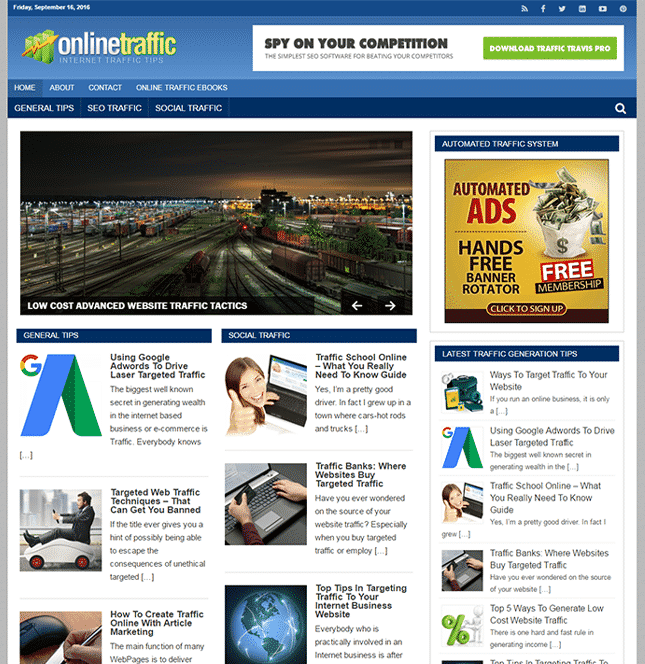 Online Traffic PLR Blog